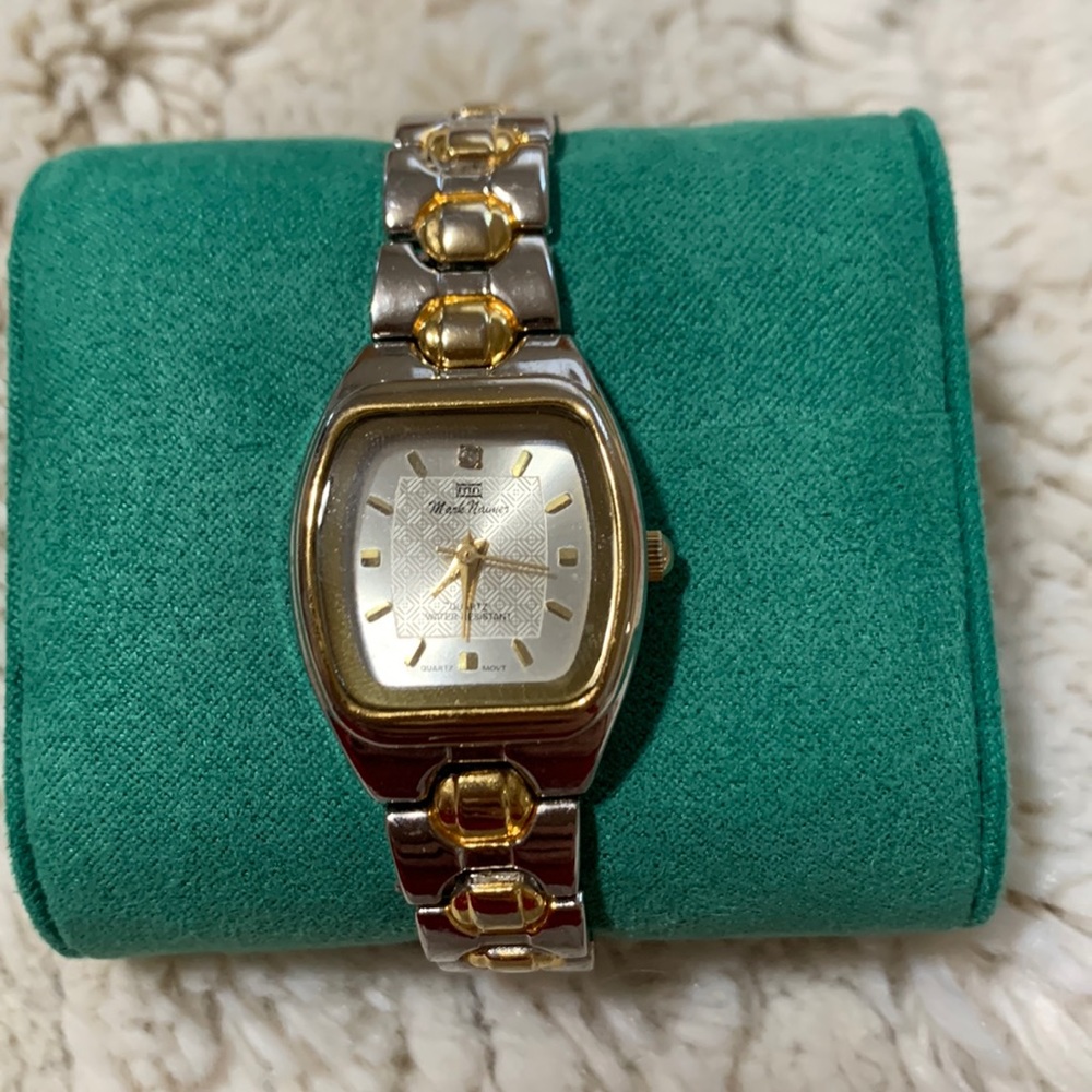 Vintage mark naimer stain steel back water-resistant quartz movement